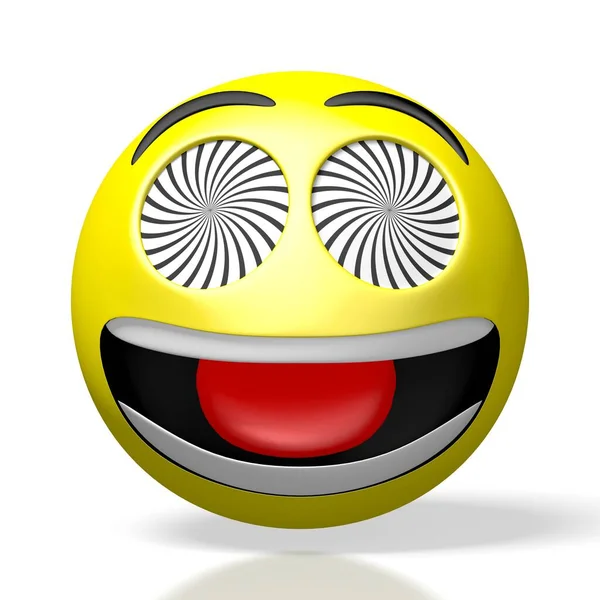 Emoji Emoticon Crazy Sleepwalker — стоковое фото