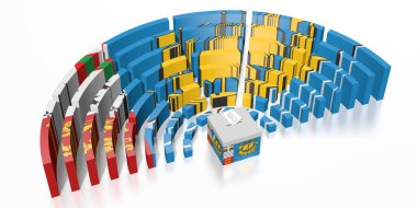 Saint Pierre ve Miquelon 'da parlamento seçimleri - 3D görüntüleme