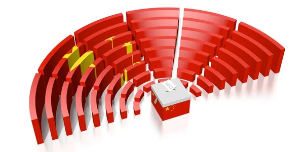 Elecciones del partido en China - representación 3D — Foto de Stock