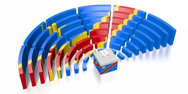 Elecciones al Parlamento en Congo - Representación 3D — Foto de Stock