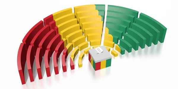 Elecciones al Parlamento en Guinea - Representación 3D — Foto de Stock