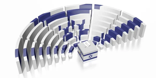 Elecciones al Parlamento en Israel - Representación 3D — Foto de Stock