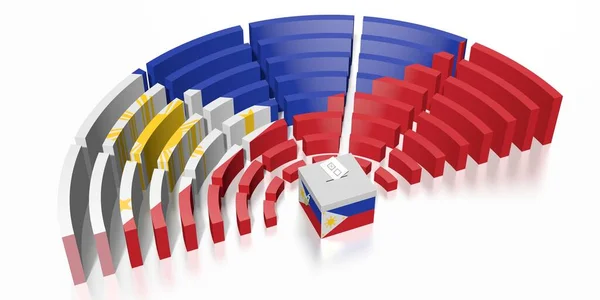 Парламентские выборы на Филиппинах - 3D рендеринг — стоковое фото
