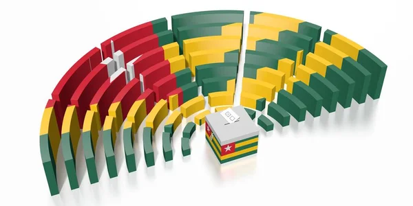 Elecciones al Parlamento en Togo - Representación 3D — Foto de Stock