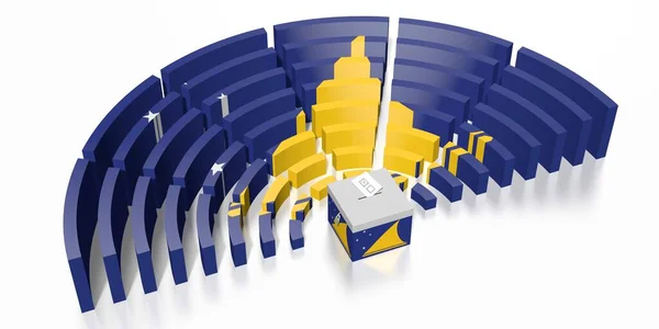 Elecciones al Parlamento en Tokelau - Representación 3D — Foto de Stock