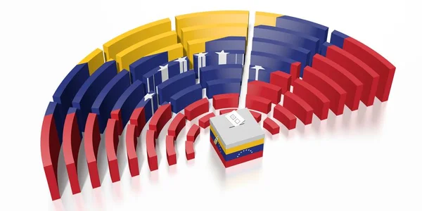 Eleição do Parlamento na Venezuela - renderização 3D — Fotografia de Stock