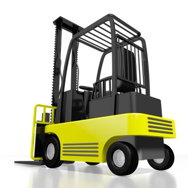 Forklift Makinesi - 3d Rendering