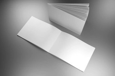 A4 / A5 broşür modeli - kapak ve içerideki sayfalar - 3d biçimlendirme