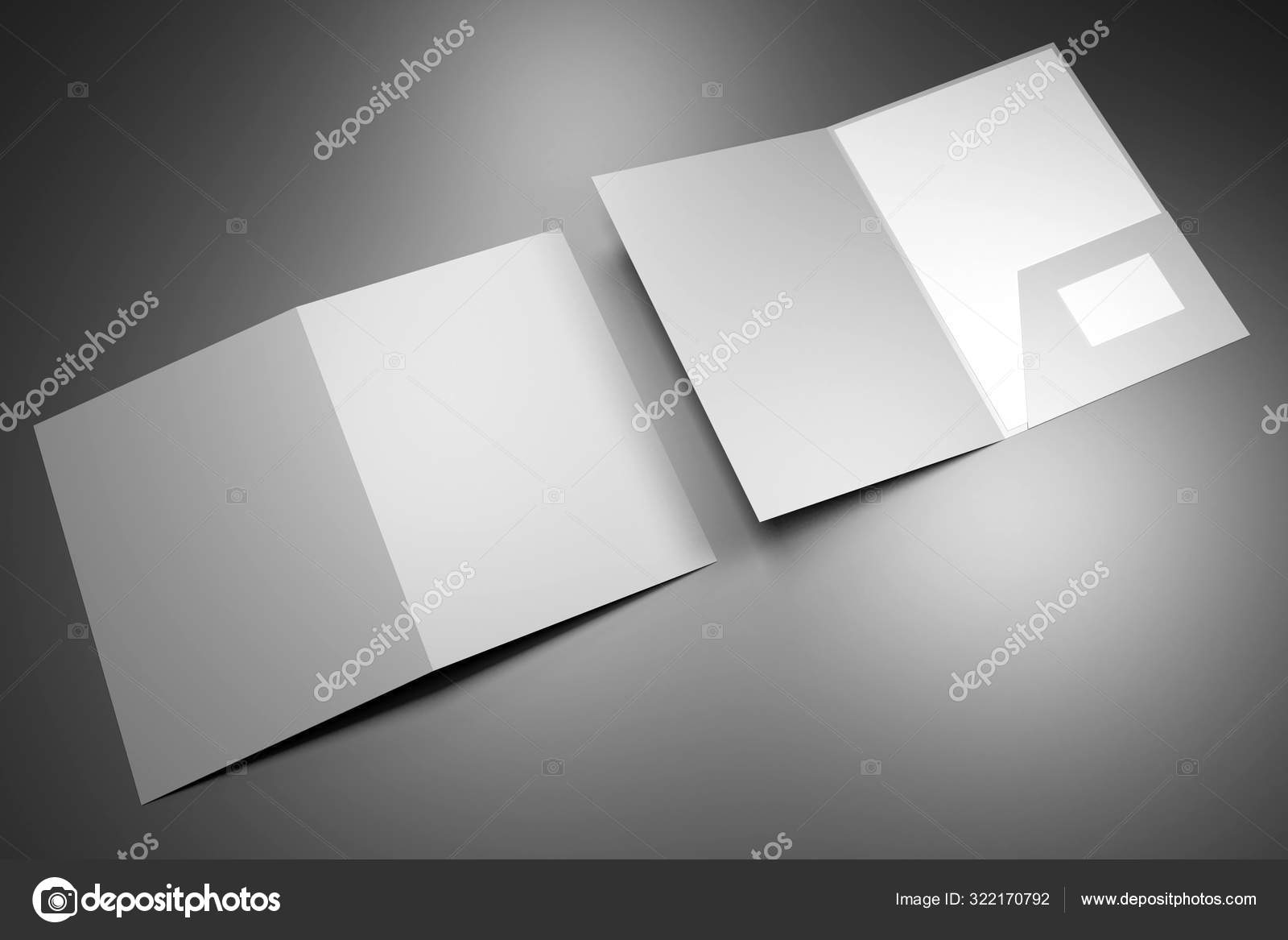 Download File Folder Mockup Open And Closed 3d Rendering Stock Photo Image By C 3d Generator 322170792