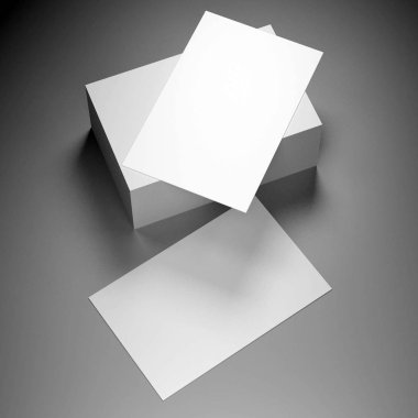 İş Kartı (55x85mm) modelleme - 3d biçimlendirme