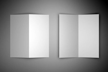 Broşür / davetiye düzenleme (2 x Dl, 2 x 99x210 mm) - 3d oluşturma