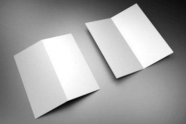 Broşür / davetiye düzenleme (2 x Dl, 2 x 99x210 mm) - 3d oluşturma