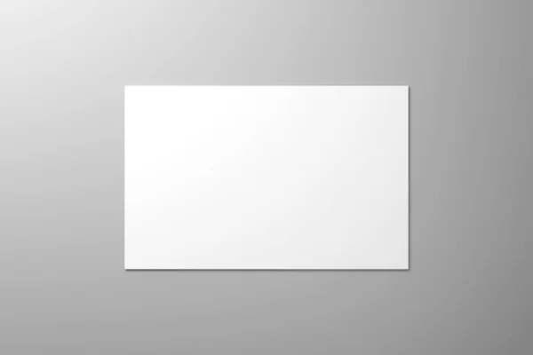 Mockup de cartão de visita (55x85mm) - renderização 3D — Fotografia de Stock