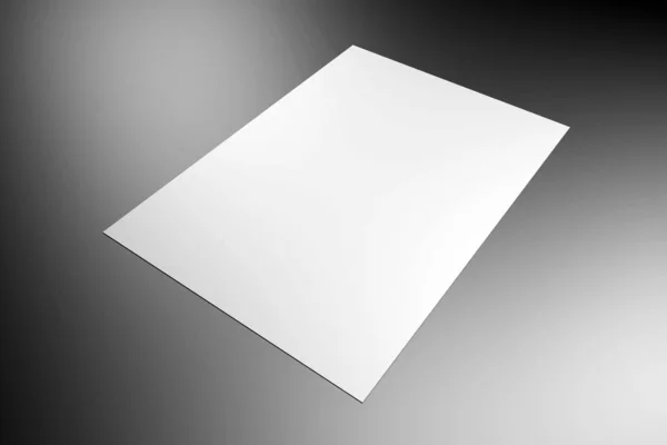 光头纸模型 210X297Mm 3D渲染 — 图库照片
