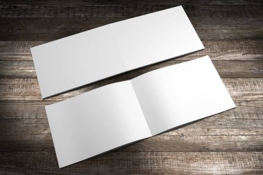 A4 / A5 broşür modeli - kapak ve içerideki sayfalar - 3d biçimlendirme