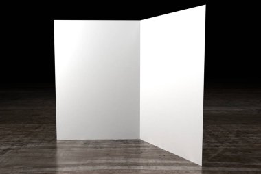 A4 / A5 broşür modeli - 3D oluşturma