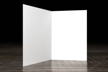 A4 / A5 broşür modeli - 3D oluşturma