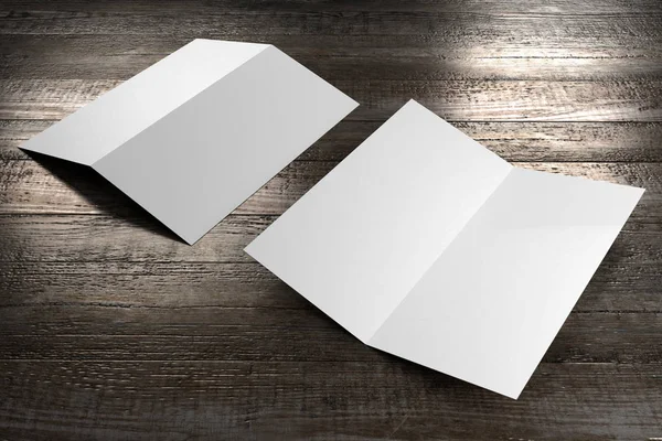 Broşür / davetiye düzenleme (2 x Dl, 2 x 99x210 mm) - 3d oluşturma