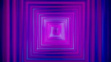 3d 4k soyut tünel / neon animasyon - hareketli kareler