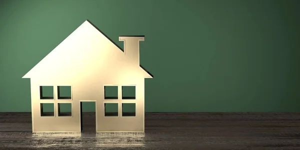 Forma Casa Ideal Para Temas Como Bienes Raíces Hipoteca Venta — Foto de Stock