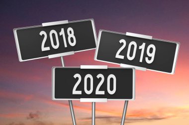 2018 / 2019 / 2020 tabela konsepti - 3D biçimlendirme