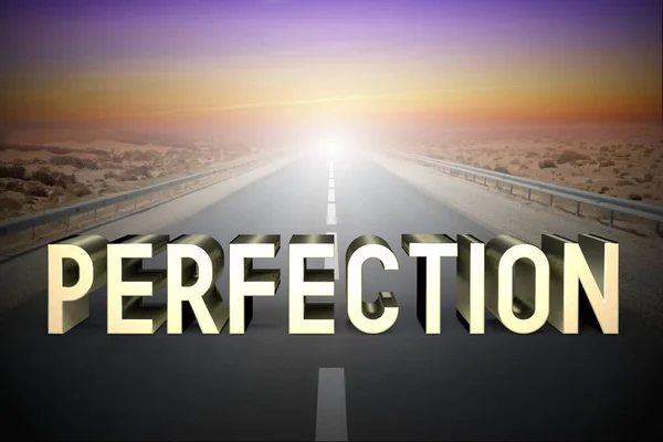 Perfection Concept Δρόμος Απόδοση — Φωτογραφία Αρχείου