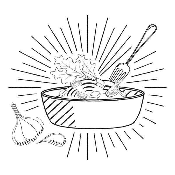 Massas Alimentícias Nuddles Ilustração Vetorial —  Vetores de Stock