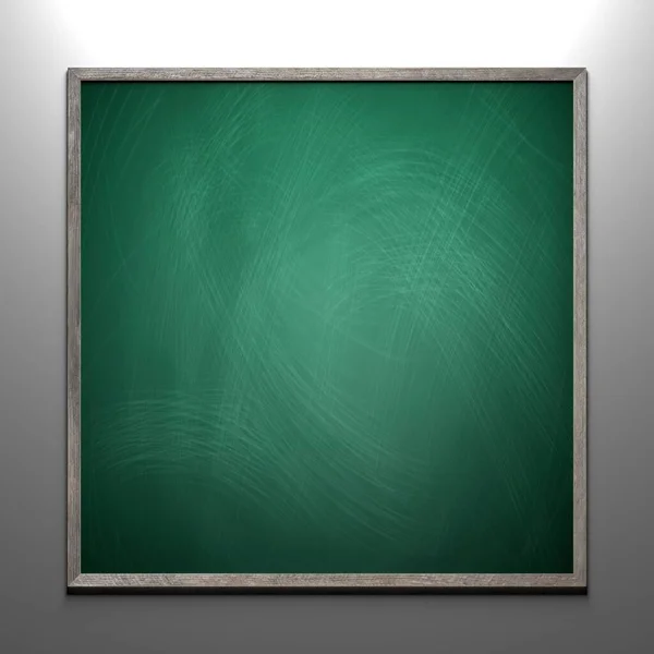 Rubbed Out Chalk Greenboard Wooden Frame — 스톡 사진