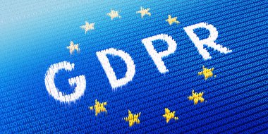 Gdpr - Genel Veri Koruma Düzenleme Konsepti - 3d illüstrasyon