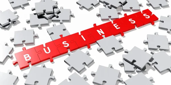 Business Concetto Puzzle Illustrazione — Foto Stock