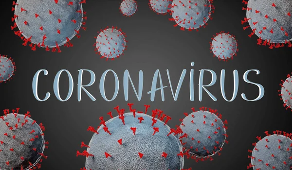 Coronavirus Covid Illustration — Stockfoto