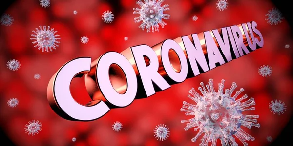 Coronavirus Covid Konsepti Illüstrasyon — Stok fotoğraf