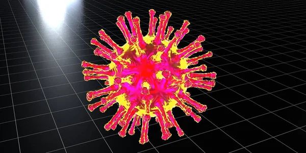 Concepto Coronavirus Covid Ilustración — Foto de Stock