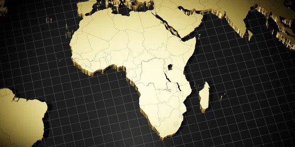 Африканський Континент Ілюстрація — стокове фото