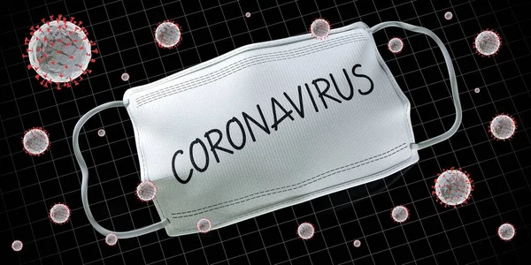 Coronavirus Sars Cov Covid Konsepti Kuvitus — kuvapankkivalokuva