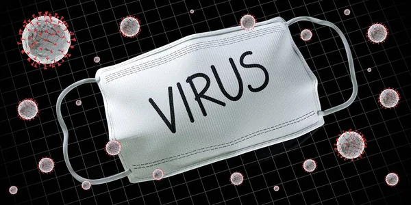 Virus Konsep Ilustrasi — Stok Foto