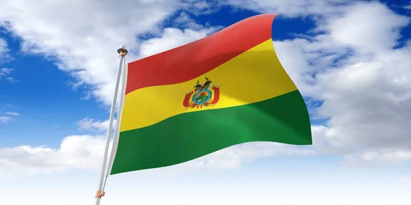 Βολιβία Κυματίζει Σημαία Εικονογράφηση — Φωτογραφία Αρχείου