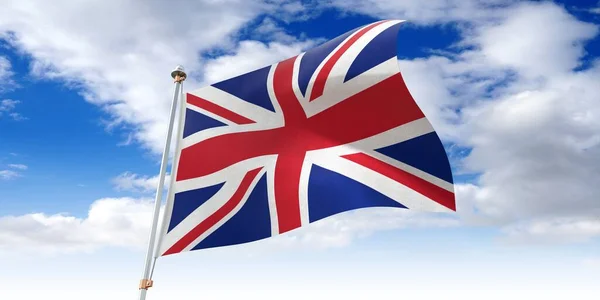 Grã Bretanha Acenando Bandeira Ilustração — Fotografia de Stock