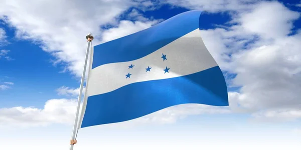 Honduras Viftande Flagga Illustration — Stockfoto