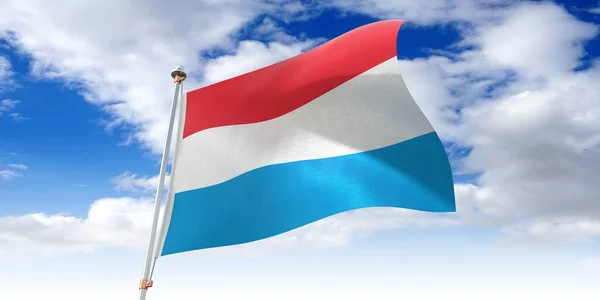 Luxembourg Waving Flag Illustration — Stock Photo, Image