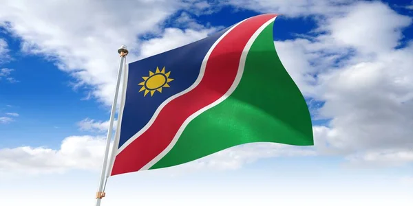 Namibia Waving Flag Illustration — Stock Photo, Image