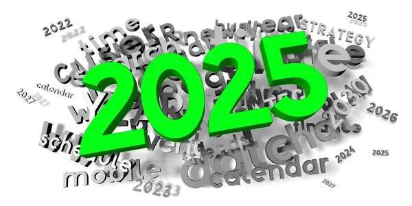 Konzept 2025 Illustration — Stockfoto