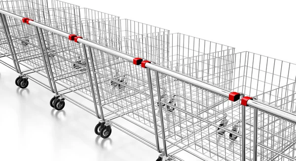 Shopping Carts Illustration — Stock Photo, Image