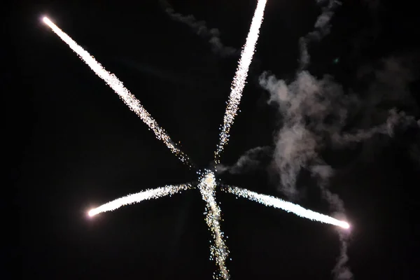 Fireworks Night Sky — Stock Photo, Image