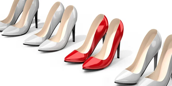 Red High Heel Shoes Illustration — Stock Photo, Image