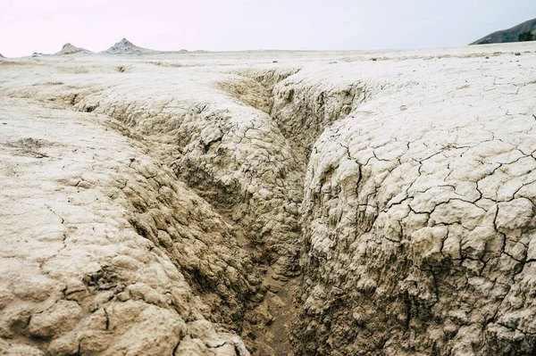 Βύθισμα Κοίτη Ποταμών Έννοια Της Υπερθέρμανσης Του Πλανήτη Χωρίς Νερό — Φωτογραφία Αρχείου