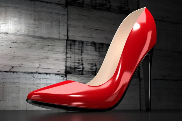 Red High Heel Shoe Illustration — Stock Photo, Image