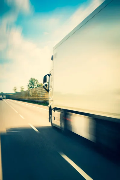 Camión Una Carretera — Foto de Stock