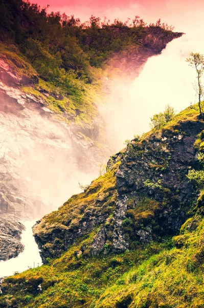 Wasserfall Norwegen Skandinavien — Stockfoto