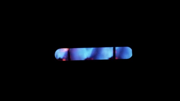 火焰燃气热水器 — 图库视频影像